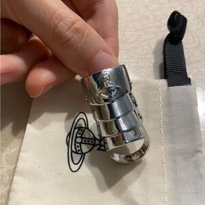 Vivienne Westwood Armour sterling silver ring
